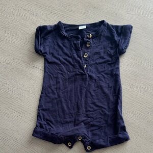 Lou Lou & Company Navy Blue Baby One-Piece Romper